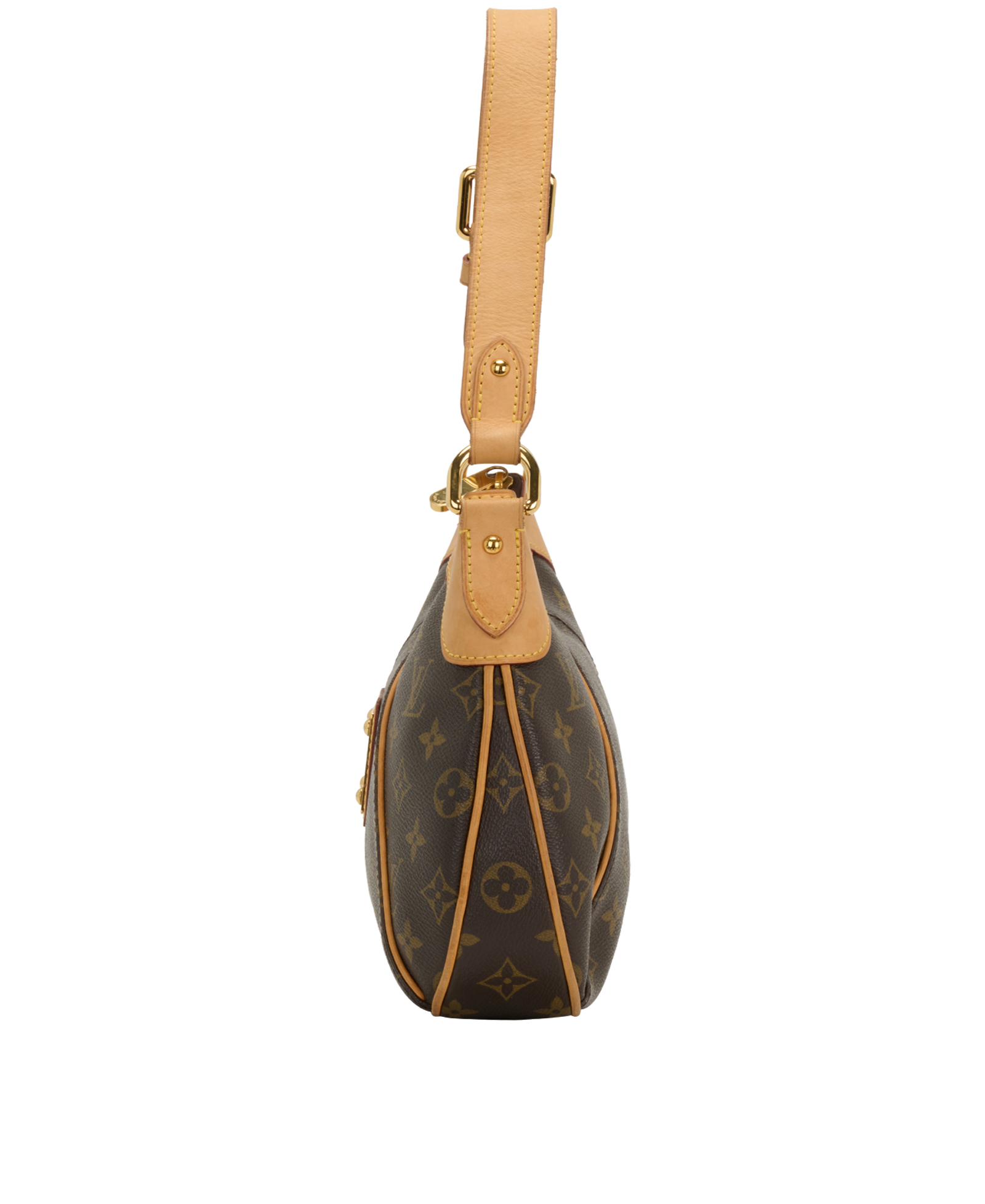 Thames PM, &pound;750, Handbags, Brown, Canvas, Bottom view